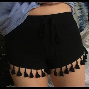Pacsun fringe shorts